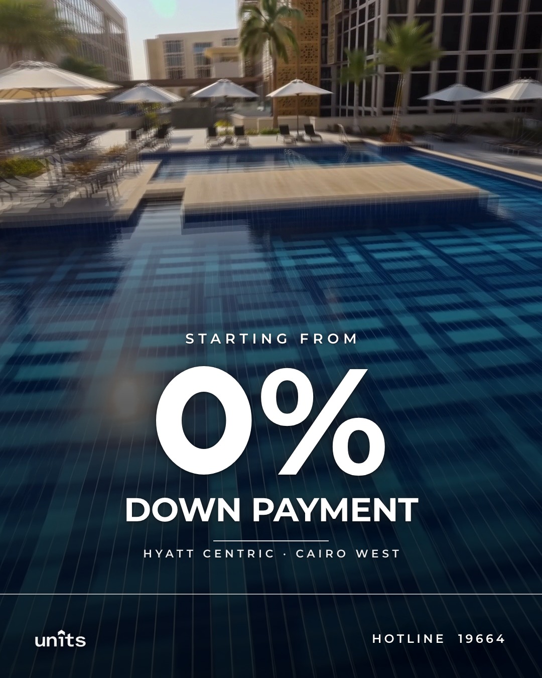 Starting from 0% down payment