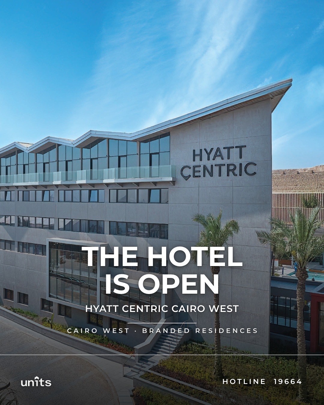 The hotel is open