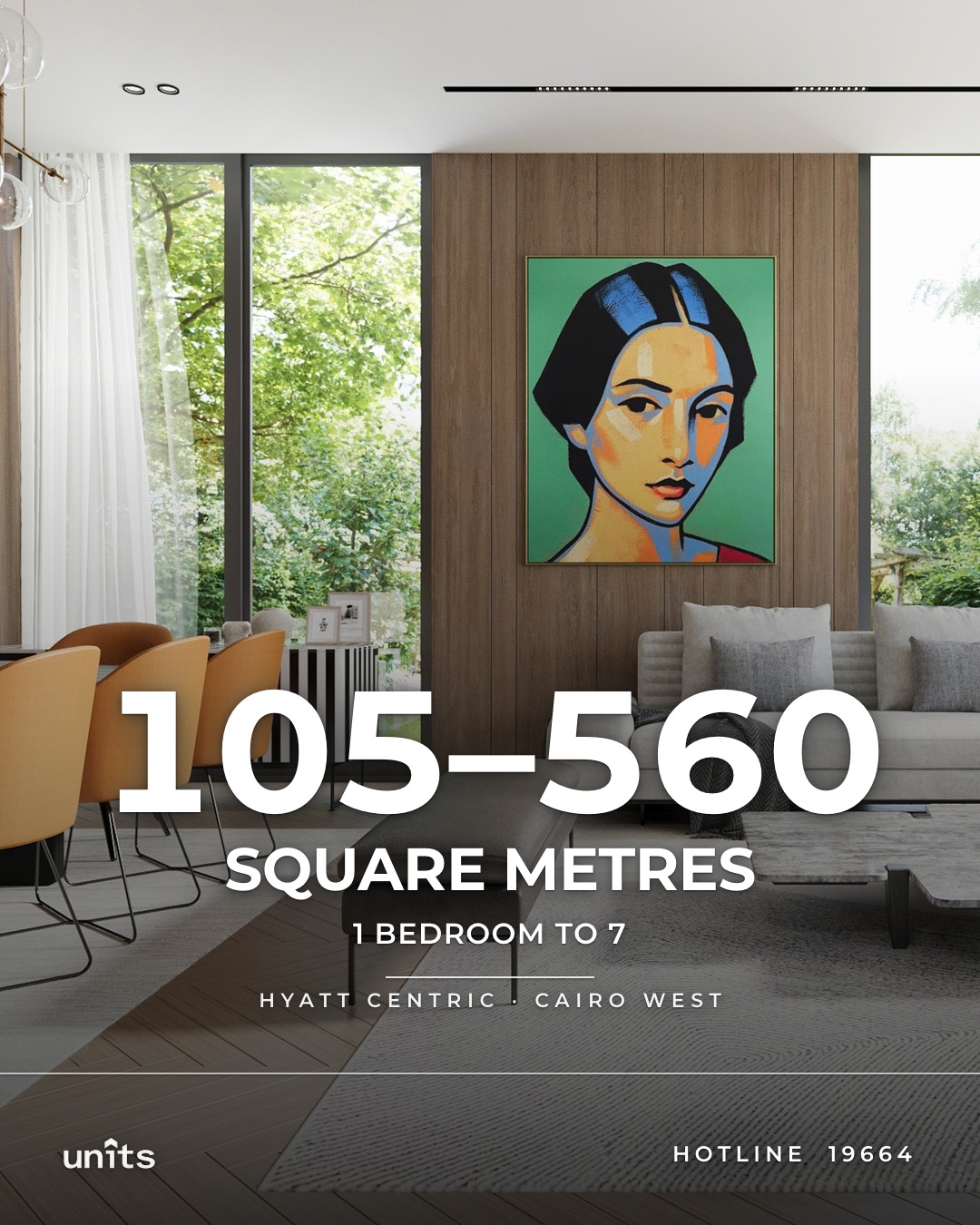 105–560 square metres